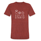 Unisex Solid Starts T-Shirt - heather cranberry