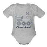 Chew Chew Onesie - heather grey