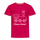 Chew Chew Toddler T-Shirt - dark pink