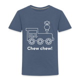 Chew Chew Toddler T-Shirt - heather blue