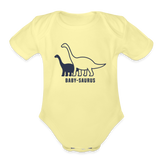 Baby-saurus Onesie - washed yellow