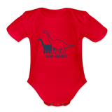 Baby-saurus Onesie - red