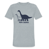 Unisex Papa-saurus T-Shirt - heather grey