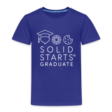 Toddler Solid Starts Graduate T-Shirt - royal blue