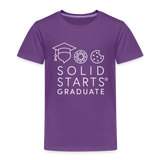 Toddler Solid Starts Graduate T-Shirt - purple