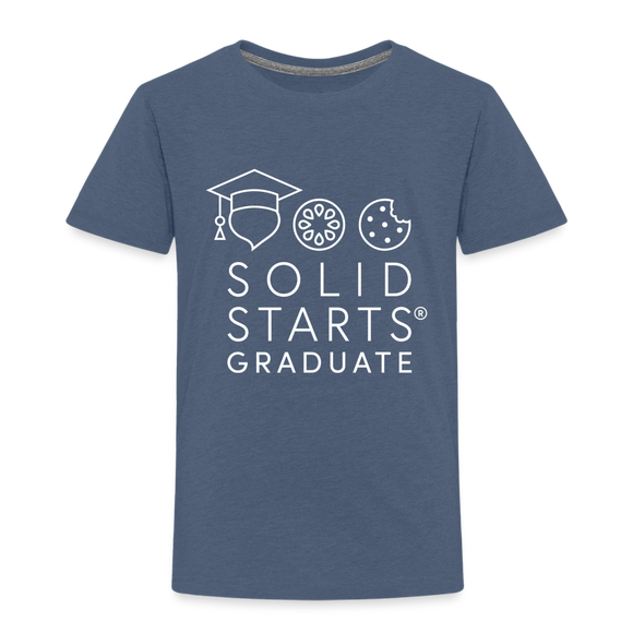Toddler Solid Starts Graduate T-Shirt - heather blue