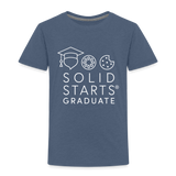 Toddler Solid Starts Graduate T-Shirt - heather blue