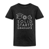 Toddler Solid Starts Graduate T-Shirt - charcoal grey