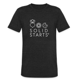 Unisex Solid Starts T-Shirt - heather black