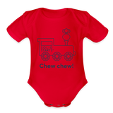 Chew Chew Onesie - red