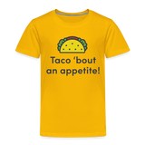 Toddler Taco 'bout an appetite - sun yellow