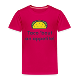 Toddler Taco 'bout an appetite - dark pink